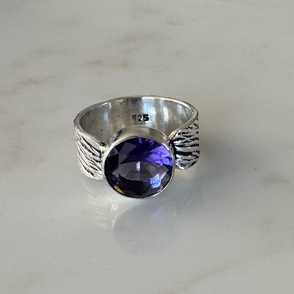 NWOT Sundance Wild One Ring Amethyst Sterling Silver